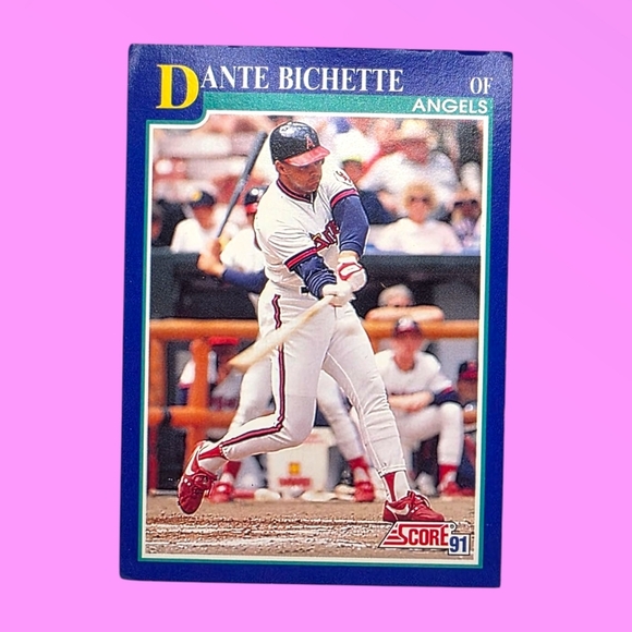 1991 Score Dante Bichette California Angels #463 Baseball Card - Picture 1 of 6